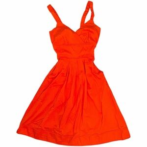 Y2K Vintage Le Chateau Orange Midi Dress